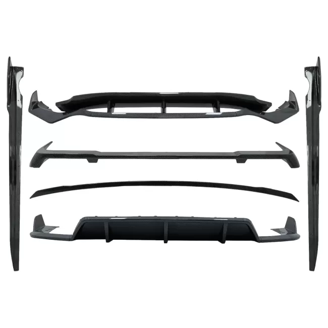 Aero Body Kit suitable for BMW X5 G05 (2018-2022) M-Tech Black Knight Design Carbon Fiber