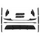 Aero Body Kit Front Bumper Lip and Air Diffuser suitable for BMW X6 F16 LCI (2015-2019) M Technik Sport Piano Black