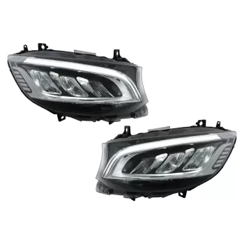 LED Headlights suitable for Mercedes Sprinter W907 W910 (2019-2023) Black