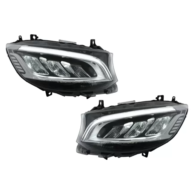 LED Headlights suitable for Mercedes Sprinter W907 W910 (2019-2023) Black