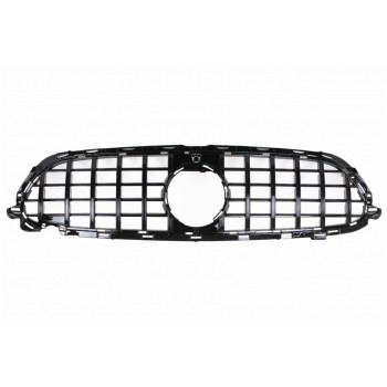Centrinės grotelės skirtos Mercedes E-Class Facelift W213 S213 C238 A238 Sport Line (2020-2023) GT-R Panamericana Design Black