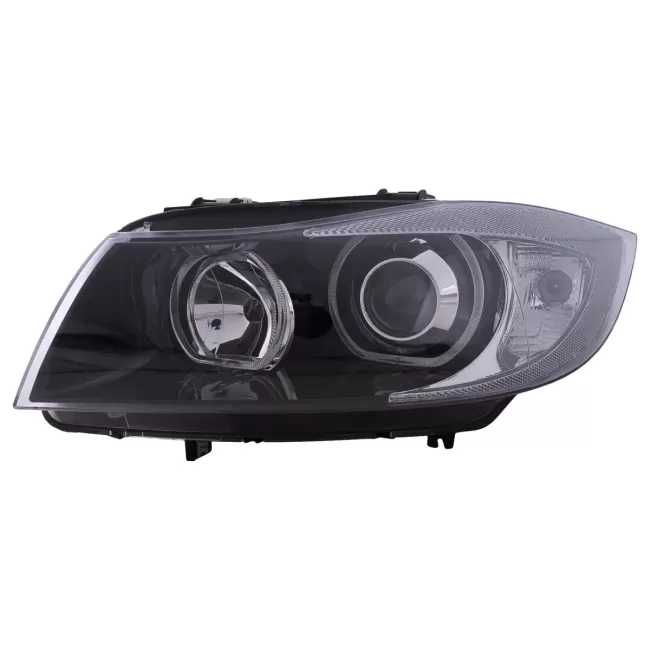 Angel Eyes Headlights suitable for BMW 3 Series E90 E91 (03.2005-2011) Black