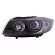 Angel Eyes Headlights suitable for BMW 3 Series E90 E91 (03.2005-2011) Black