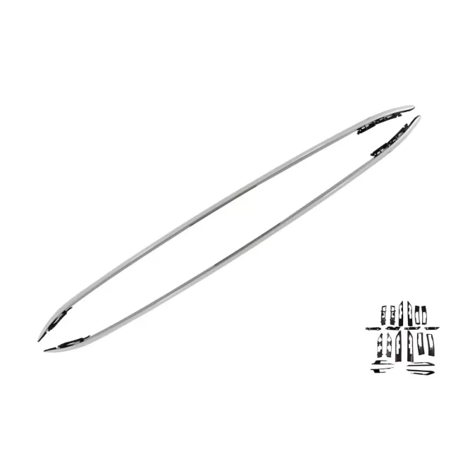 Decorative Roof Rails suitable for Land Range Rover Evoque L538 (2011-2018) Glossy Aluminium Panoramic Roof