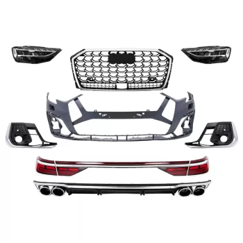 Complete Body Kit suitable for Audi A8 D5 (2018-2021) Upgrade to S8 2022 Design