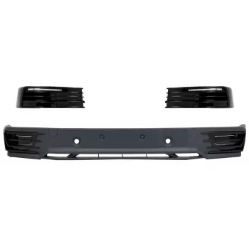 Front Bumper Spoiler with LED DRL Daytime Running Lights suitable for VW Transporter T6 (2015-up) Sportline Design
