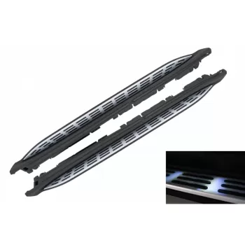 Running Boards Side Steps suitable for Mercedes GLS SUV X167 (2020-up) with LED Courtesy Light