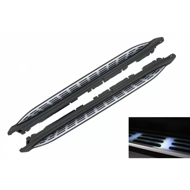 Running Boards Side Steps suitable for Mercedes GLS SUV X167 (2020-up) with LED Courtesy Light