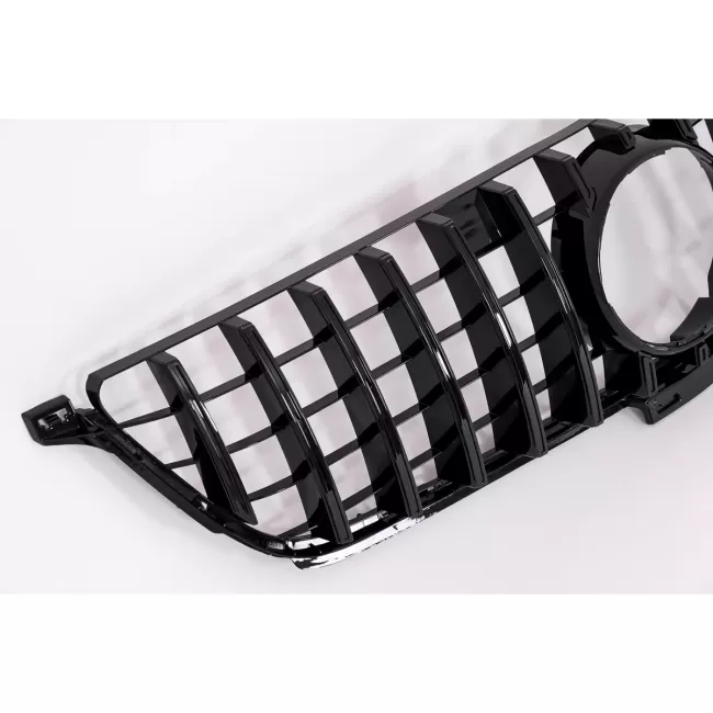 Front Grille suitable for Mercedes ML-Class W166 (2012-2014) GT-R Panamericana Design Black