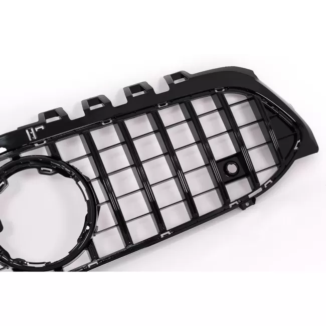 Central Grille suitable for Mercedes A-Class W177 Hatchback V177 Sedan (04.2018-2022) GT-R Panamericana Design Black