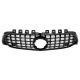 Central Grille suitable for Mercedes A-Class W177 Hatchback V177 Sedan (04.2018-2022) GT-R Panamericana Design Black