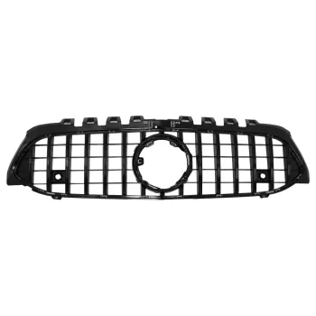 Central Grille suitable for Mercedes A-Class W177 Hatchback V177 Sedan (04.2018-2022) GT-R Panamericana Design Black