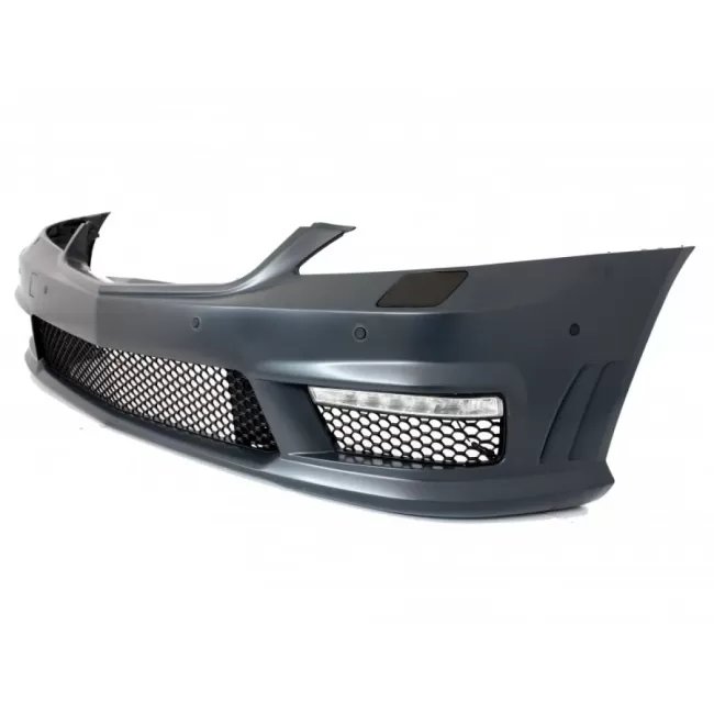 Front Bumper suitable for Mercedes S-Class W221 (2005-2012) with Single Frame Front Grille S63 S65 Design
