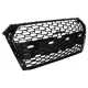 Badgeless Front Grille suitable for Audi A4 B9 8W (2016-2018) Sedan Avant RS Design Piano Black