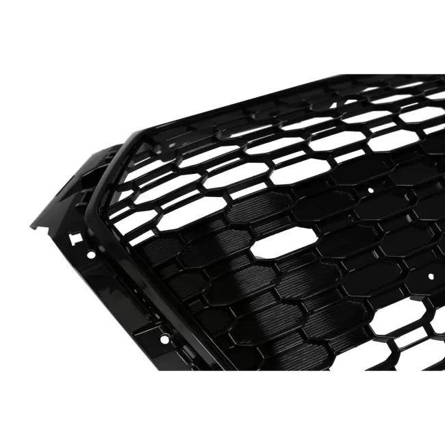 Badgeless Front Grille suitable for Audi A4 B9 8W (2016-2018) Sedan Avant RS Design Piano Black