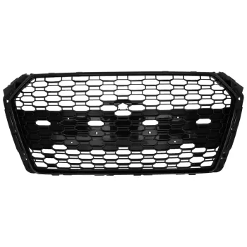 Badgeless Front Grille suitable for Audi A4 B9 8W (2016-2018) Sedan Avant RS Design Piano Black