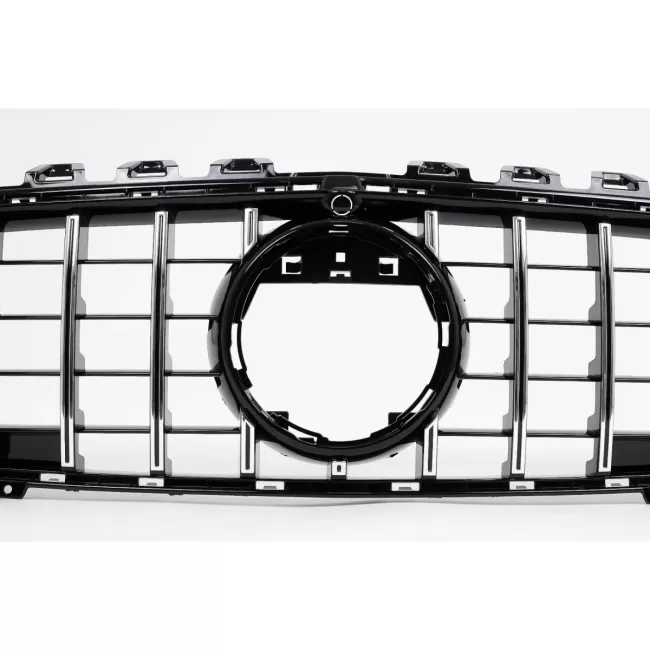 Front Grille suitable for Mercedes CLA X118 C118 (2019-05.2023) Chrome Stripes GT-R Panamericana Design
