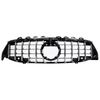 Front Grille suitable for Mercedes CLA X118 C118 (2019-05.2023) Chrome Stripes GT-R Panamericana Design