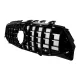 Front Grille suitable for Mercedes CLA X118 C118 (2019-05.2023) Piano Black Stripes GT-R Panamericana Design