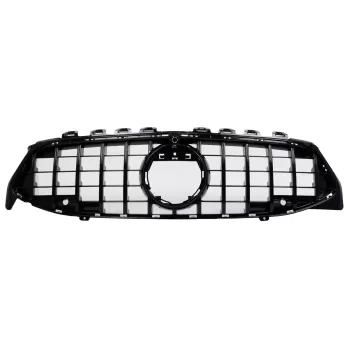 Front Grille suitable for Mercedes CLA X118 C118 (2019-05.2023) Piano Black Stripes GT-R Panamericana Design