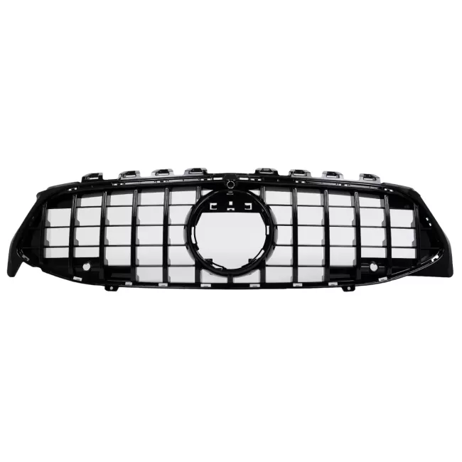 Front Grille suitable for Mercedes CLA X118 C118 (2019-05.2023) Piano Black Stripes GT-R Panamericana Design