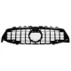 Front Grille suitable for Mercedes CLA X118 C118 (2019-05.2023) Piano Black Stripes GT-R Panamericana Design