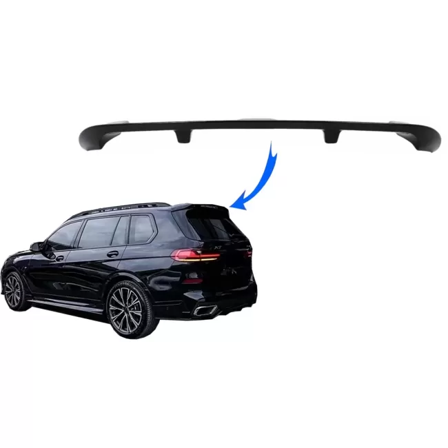 Roof Spoiler Wing suitable for BMW X7 G07 (2018-up) Shiny Black