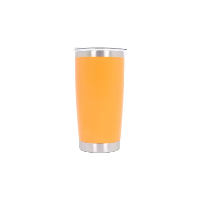 Thermos Stainless Steel SS304 Insulated Mug with Lid Double Wall Orange 20oz 590ml