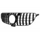 Front Grille suitable for Mercedes GLE Coupe C292 (2015-2018) GLE W166 SUV (2015-2018) GT-R Panamericana Design Piano Black