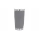Pack 2pcs Thermos Stainless Steel SS304 Insulated Mug with Lid Double Wall Orange Gray 20oz 590ml