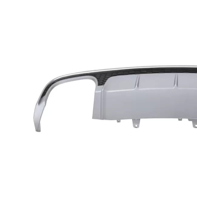 Rear Bumper Valance Diffuser suitable for Audi A6 4G S-Line Facelift (2015-2018) Limousine Avant S6 Design