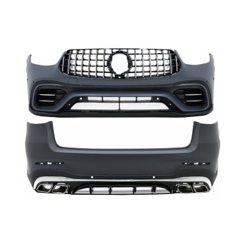Body Kit suitable for Mercedes GLC SUV Facelift X253 (2020-Up) GLC63 Design Chrome