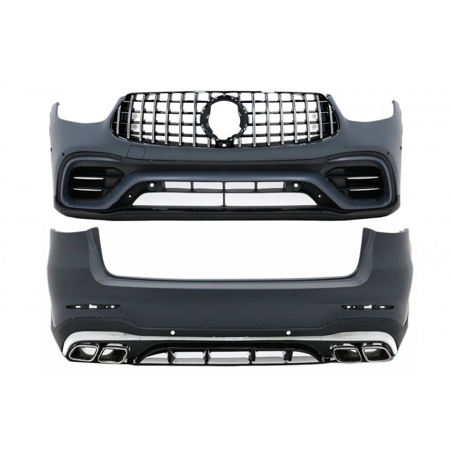 Body Kit suitable for Mercedes GLC SUV Facelift X253 (2020-Up) GLC63 Design Chrome