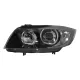 Angel Eyes Headlights suitable for BMW 3 Series E90 Sedan E91 Touring (03.2005-2011) Black