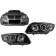 Angel Eyes Headlights suitable for BMW 3 Series E90 Sedan E91 Touring (03.2005-2011) Black