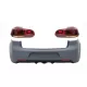 Rear Bumper and Taillights Full LED Turning Light Static Red Smoke suitable for VW Golf VI (2008-2013) R20 Design