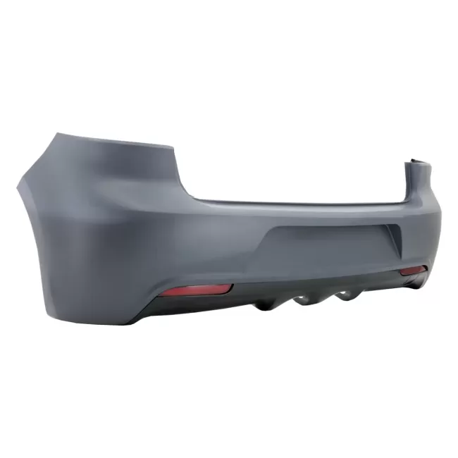Rear Bumper with Taillights Full LED suitable for VW Golf 6 VI (2008-2013) R20 Design Red Cherry with Sequential Dynamic Turning Lights (LHD and RHD)