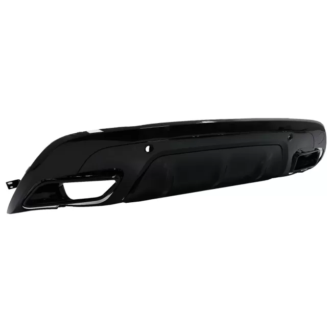Rear Bumper Diffuser With Exhaust Tips suitable for Land Range Rover Velar SUV L560 (2017-up) Dynamic Look Piano Black