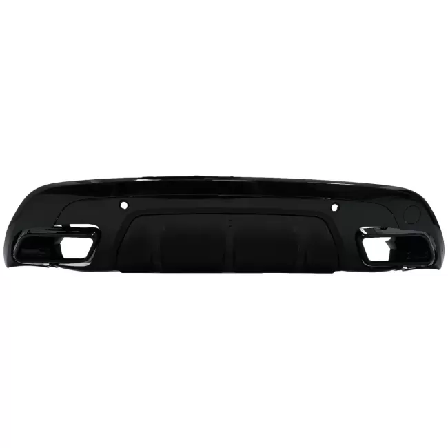 Rear Bumper Diffuser With Exhaust Tips suitable for Land Range Rover Velar SUV L560 (2017-up) Dynamic Look Piano Black