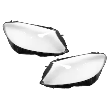 Headlights Lens Glasses suitable for Mercedes C-Class W205 Sedan S205 T-Model (2014-2018) Clear