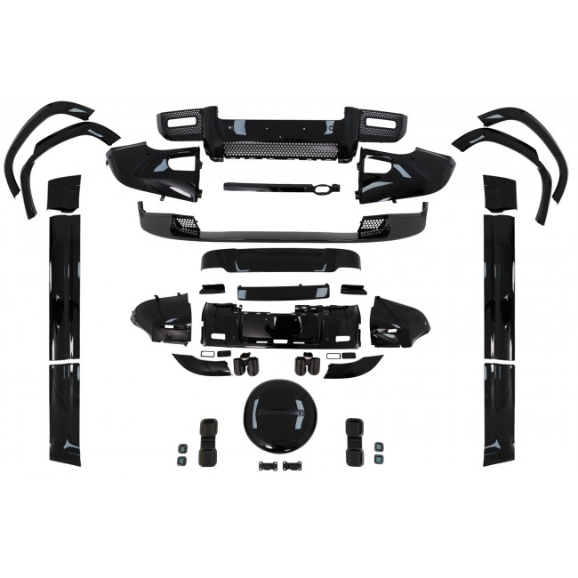 Body Kit suitable for Land Rover Defender SUV L663 (2019-Up) Piano Black