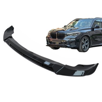 Front Bumper Spoiler Lip suitable for BMW X5 G05 M-Package (2018-2022) M Sport Piano Black