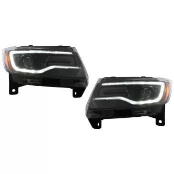 LED Headlights suitable for Jeep Grand Cherokee IV WK2 (2011-2013) Dynamic Turning Lights
