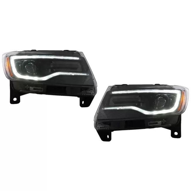 LED Headlights suitable for Jeep Grand Cherokee IV WK2 (2011-2013) Dynamic Turning Lights