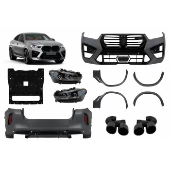 Complete Body Kit suitable for BMW X6 G06 (2019-up) conversion to LCI 2023 X6M Design