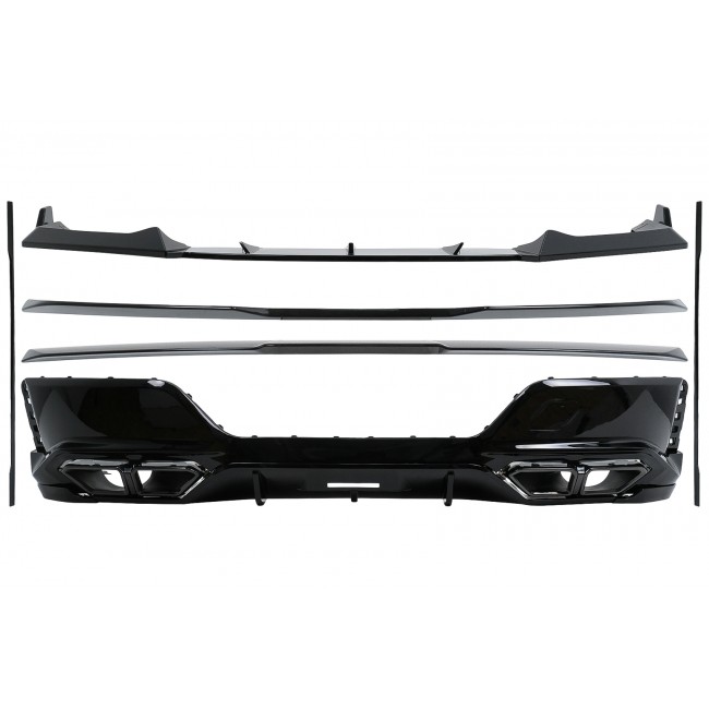 Aero Body Kit suitable for BMW 7 Series G70 M-Tech (2022-up) Black Knight Design Piano Black