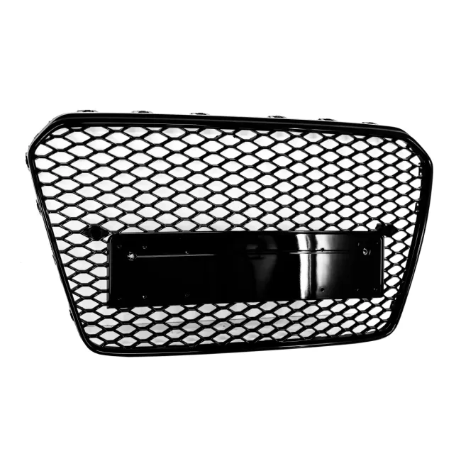 Badgeless Front Grille suitable for Audi A5 8T (2012-2015) RS Design Piano Black