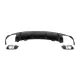 Rear Bumper Air Diffuser with Ehaust Muffler Tips suitable for Mercedes CLA W117 X117 Shooting Brake (2013-2018) Facelift CLA45 Look