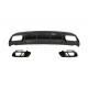 Rear Bumper Diffuser with Exhaust Muffler Tips suitable for Mercedes W176 A-Class (2013-2018) A45 Facelift Design