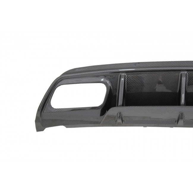 Rear Bumper Diffuser with Exhaust Muffler Tips suitable for Mercedes W176 A-Class (2013-2018) A45 Facelift Design